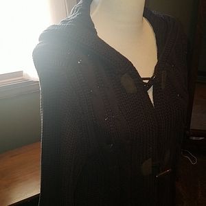 Lands End Toggle Sweater